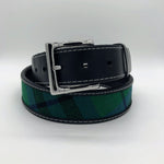 Load image into Gallery viewer, Black Leather Belt Lothian Design