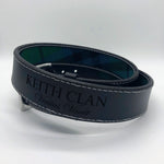 Load image into Gallery viewer, Black Leather Belt Lothian Design