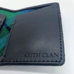 Load image into Gallery viewer, Black Leather Wallet Glencoe Design
