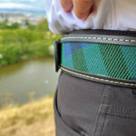 Load image into Gallery viewer, Black Leather Belt Lothian Design