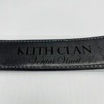 Load image into Gallery viewer, Black Leather Belt Doune Design