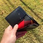 Load image into Gallery viewer, Black Leather Wallet Glencoe Design