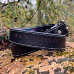 Load image into Gallery viewer, Black Leather Belt Lothian Design
