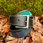 Load image into Gallery viewer, Black Leather Belt Lothian Design
