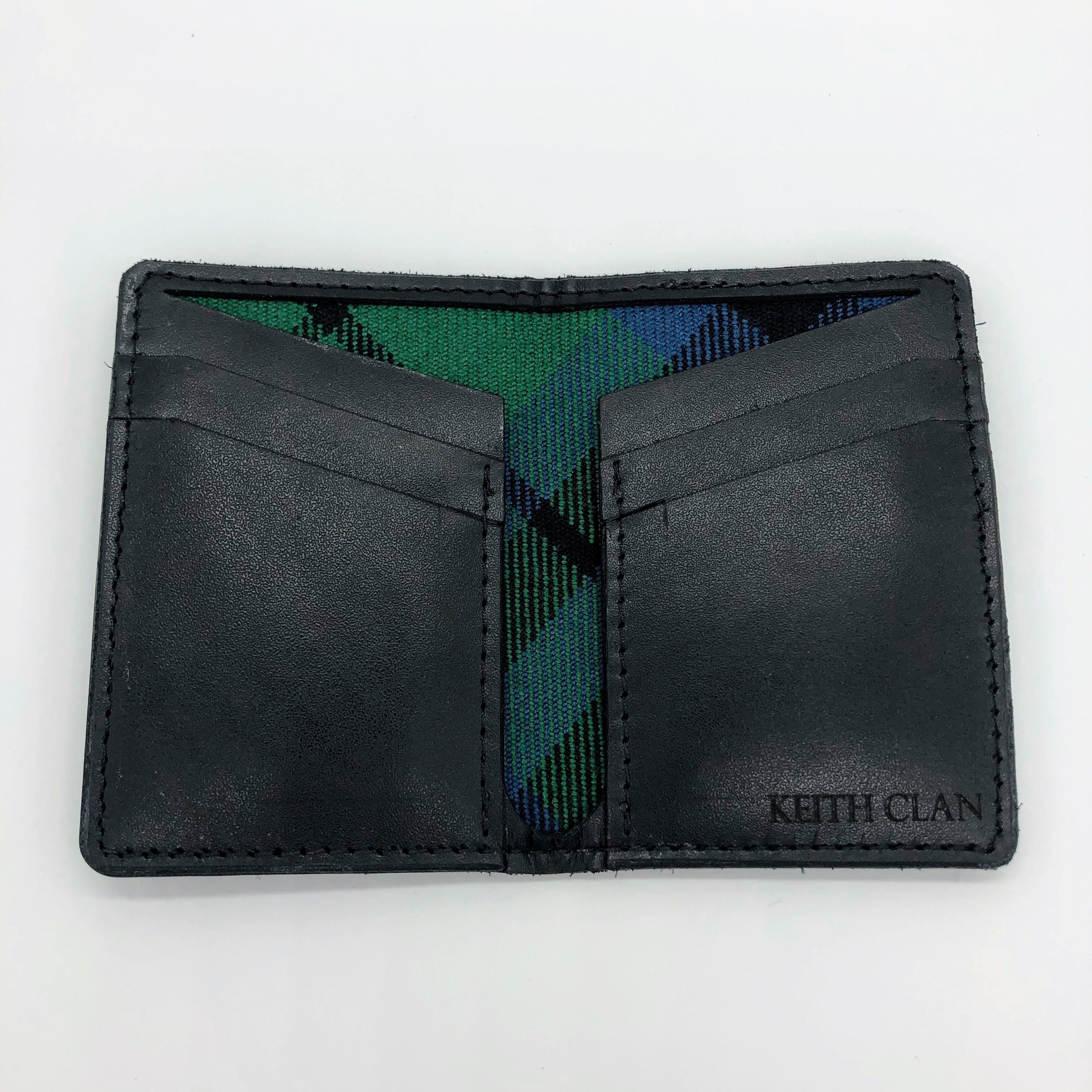 Black Leather Wallet Glencoe Design