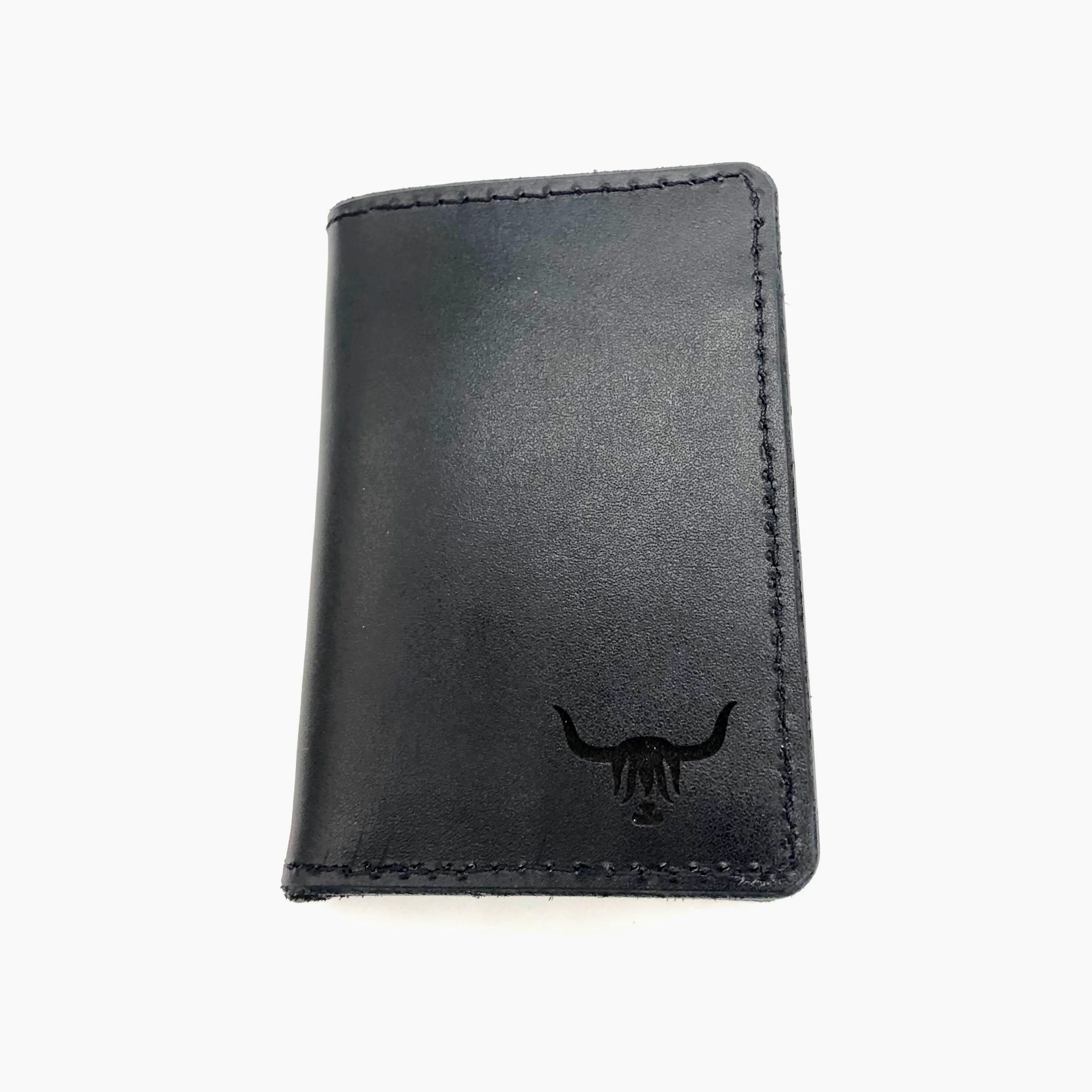 Black Leather Wallet Glencoe Design