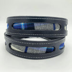 Load image into Gallery viewer, Black Leather Belt Doune Design
