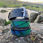 Load image into Gallery viewer, Black Leather Belt Lothian Design
