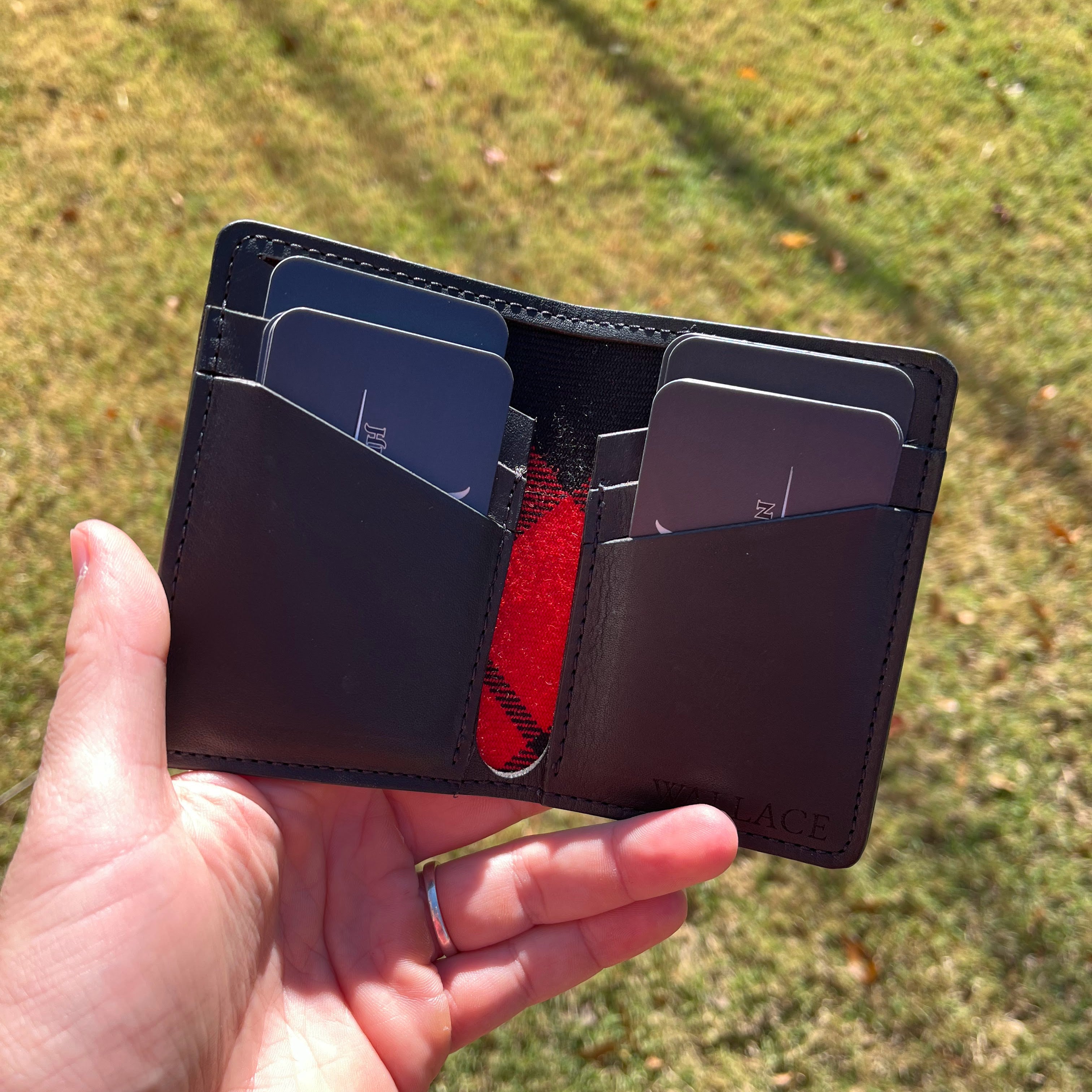 Black Leather Wallet Glencoe Design