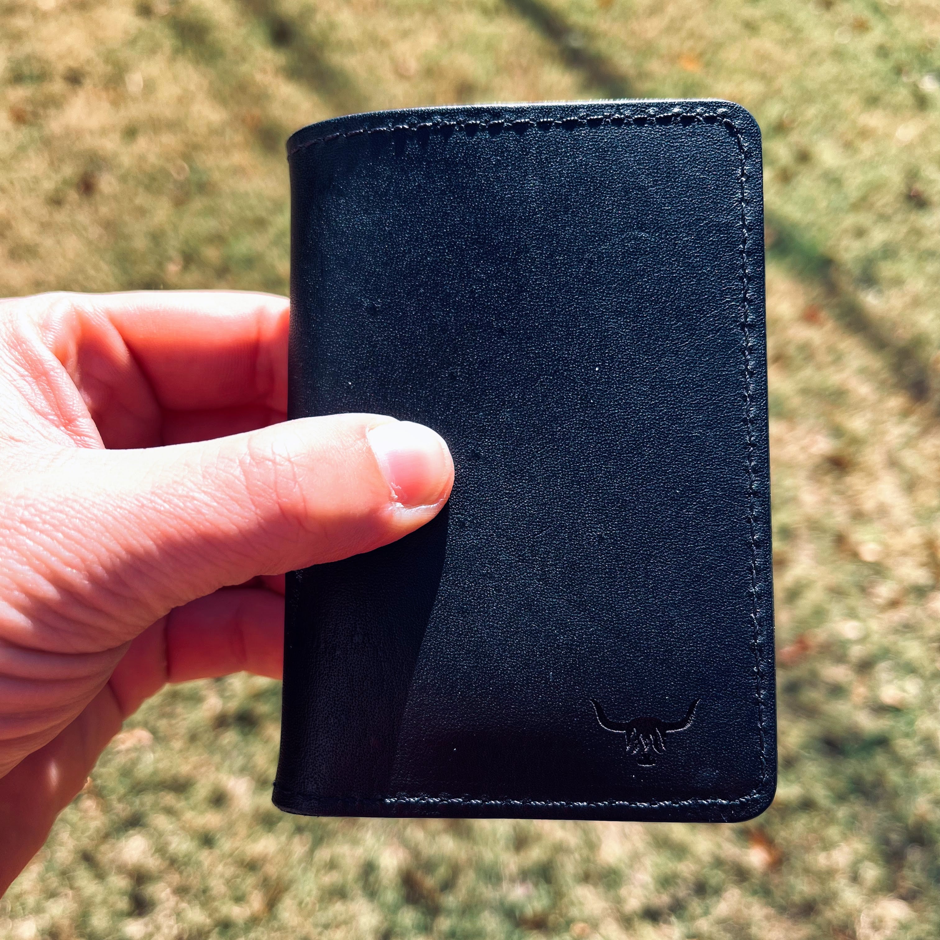 Black Leather Wallet Glencoe Design